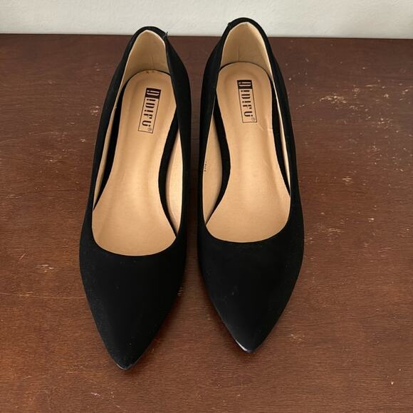IDIFU | Pointed Toe Suede Wedge Heels Size 5.5 NWOT - Picture 1 of 9